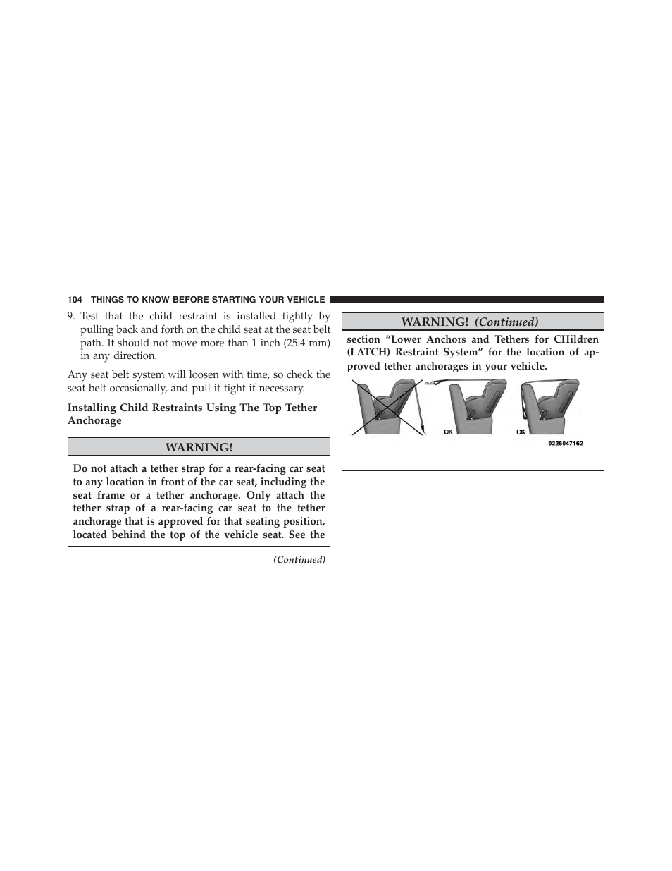 Chrysler 2015 200 - Owner Manual User Manual | Page 106 / 694