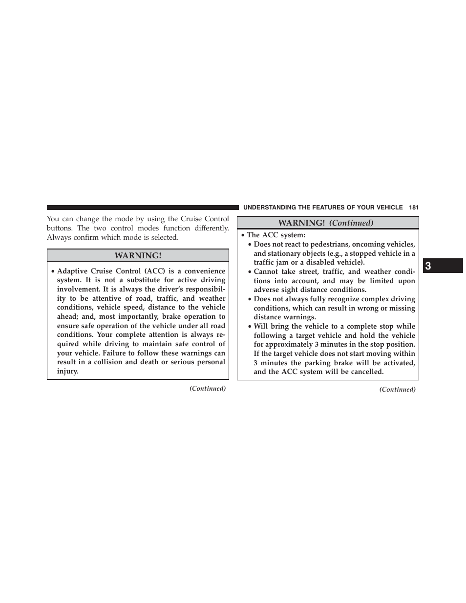 Chrysler 2015 200 - Owner Manual User Manual | Page 183 / 694