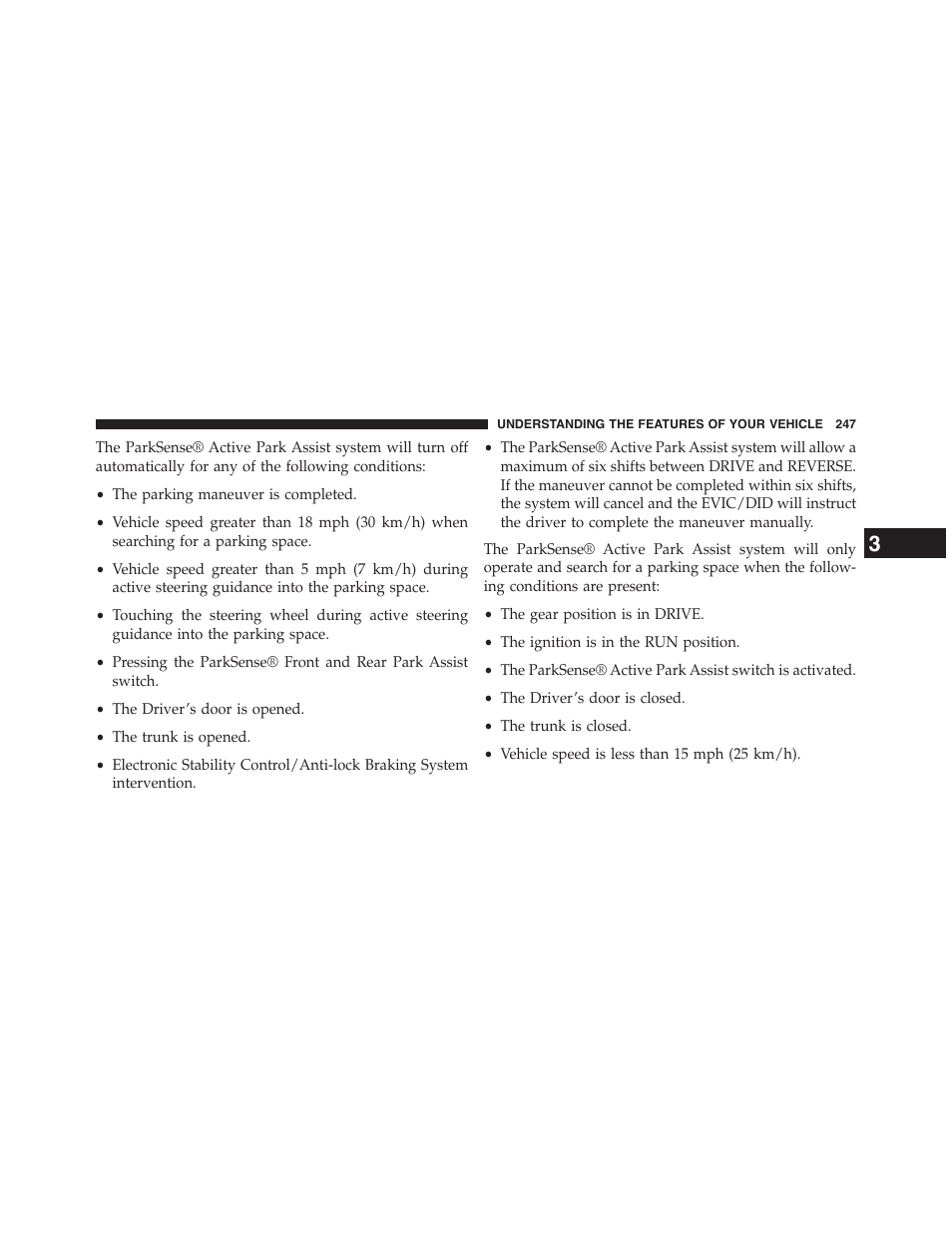 Chrysler 2015 200 - Owner Manual User Manual | Page 249 / 694