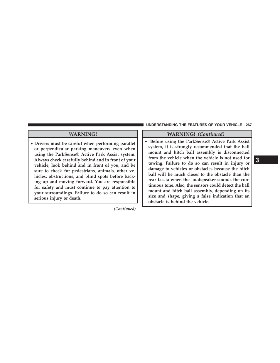 Chrysler 2015 200 - Owner Manual User Manual | Page 269 / 694