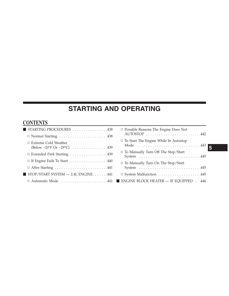 Chrysler 2015 200 - Owner Manual User Manual | Page 435 / 694