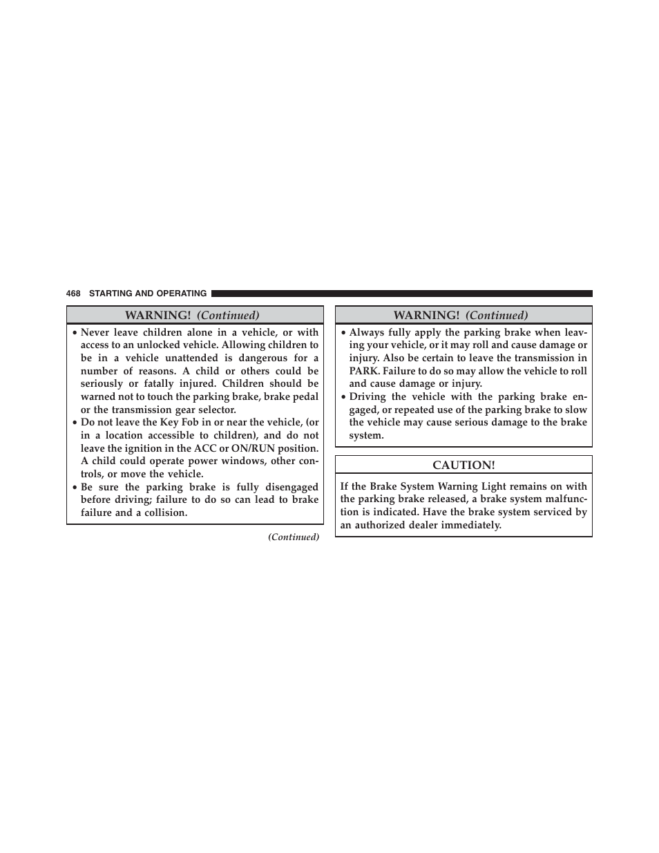 Chrysler 2015 200 - Owner Manual User Manual | Page 470 / 694