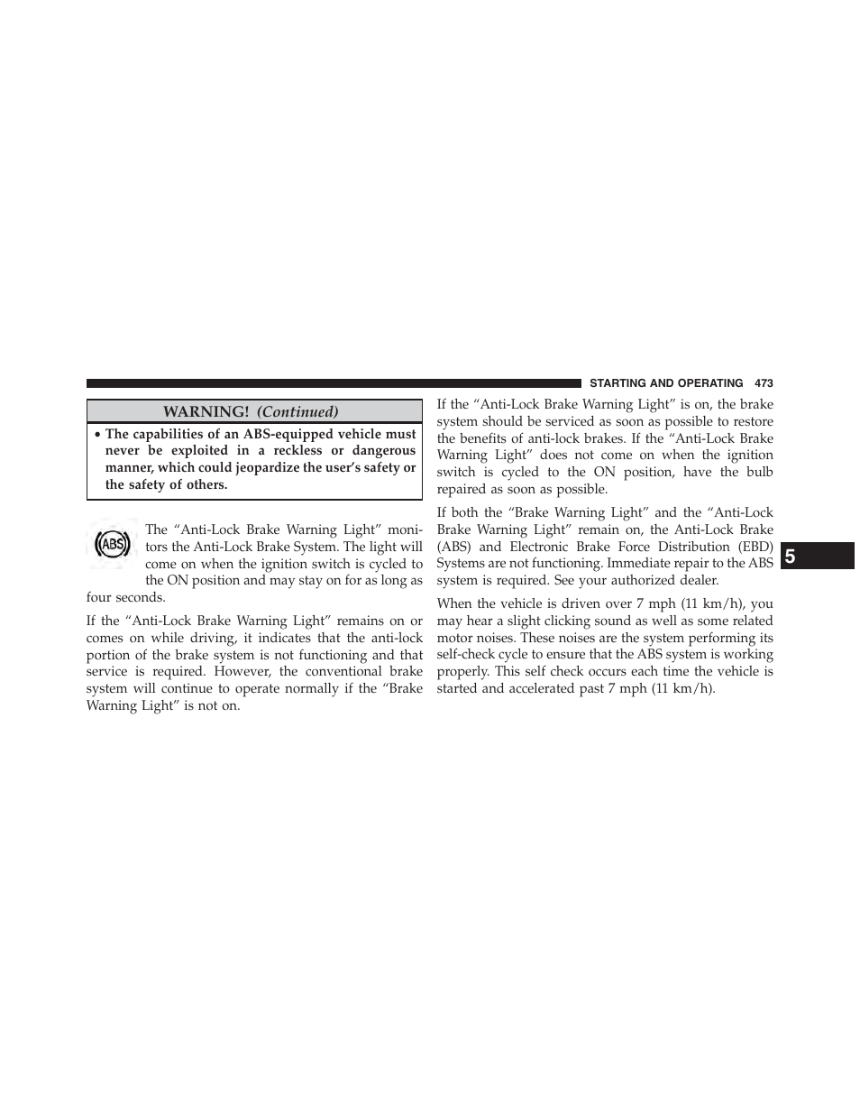 Chrysler 2015 200 - Owner Manual User Manual | Page 475 / 694
