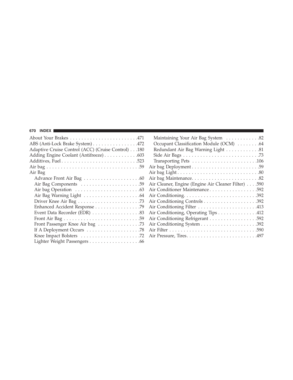Chrysler 2015 200 - Owner Manual User Manual | Page 672 / 694