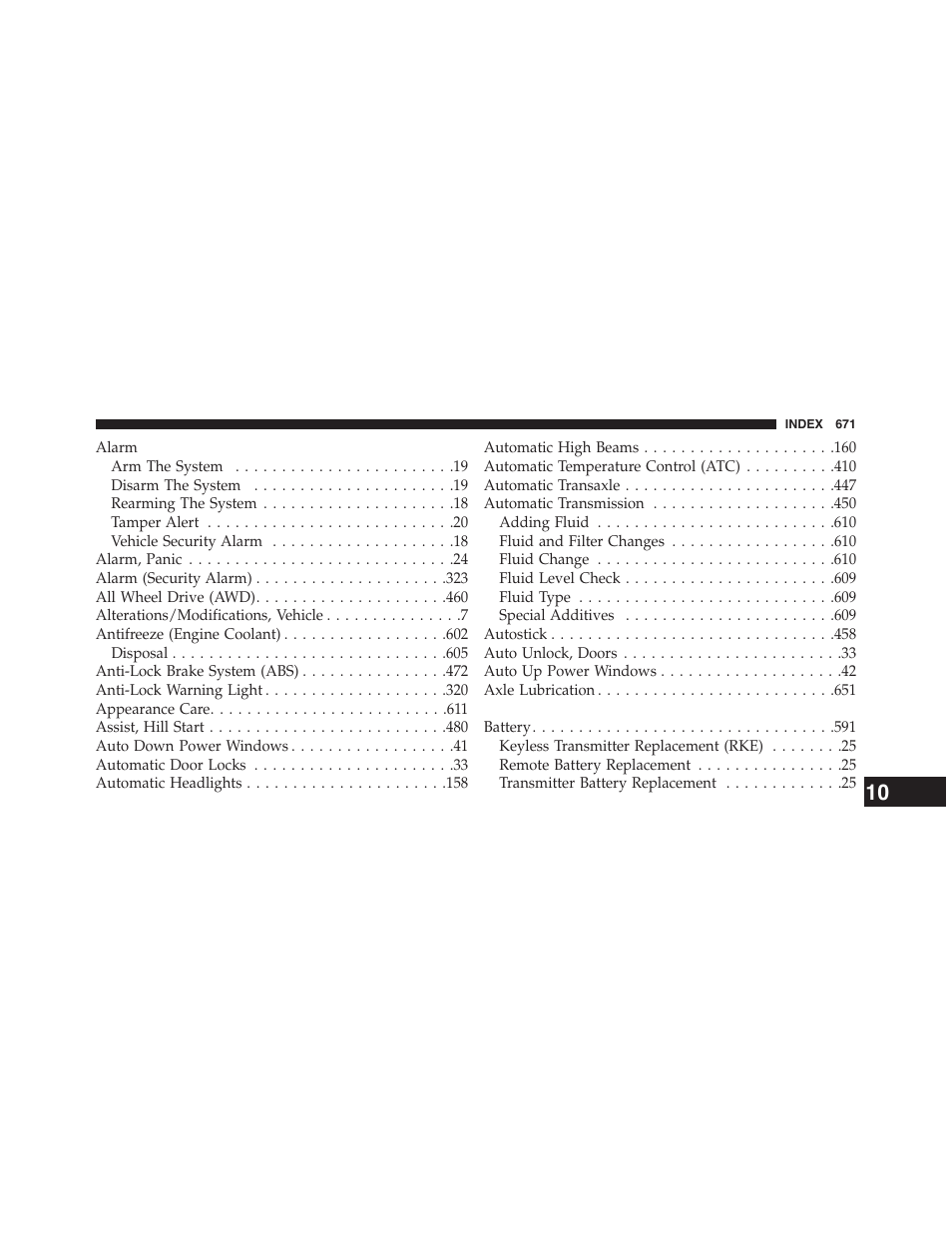 Chrysler 2015 200 - Owner Manual User Manual | Page 673 / 694