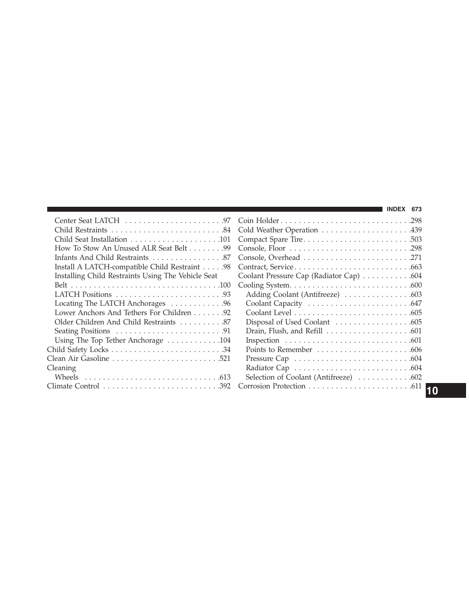 Chrysler 2015 200 - Owner Manual User Manual | Page 675 / 694