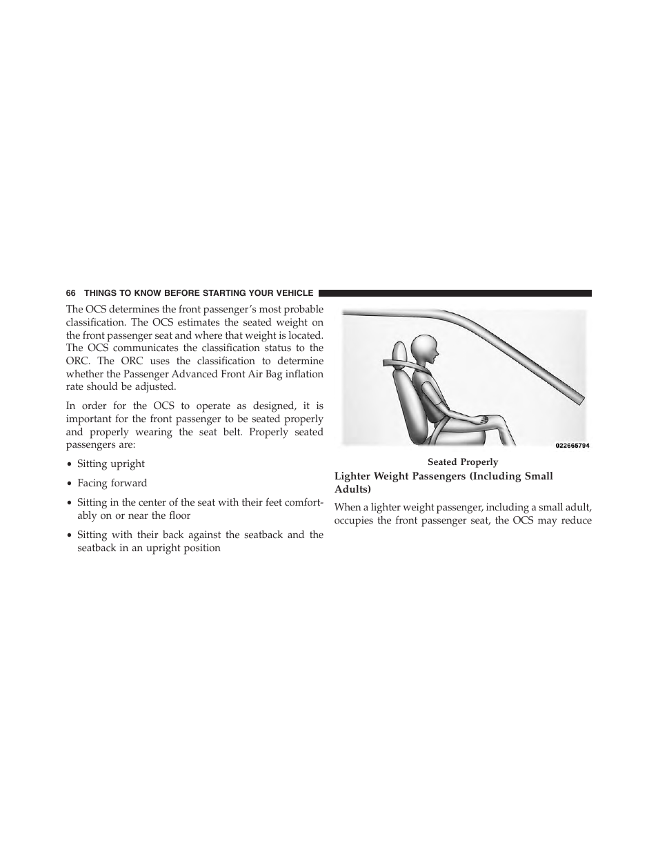 Lighter weight passengers (including small adults) | Chrysler 2015 200 - Owner Manual User Manual | Page 68 / 694