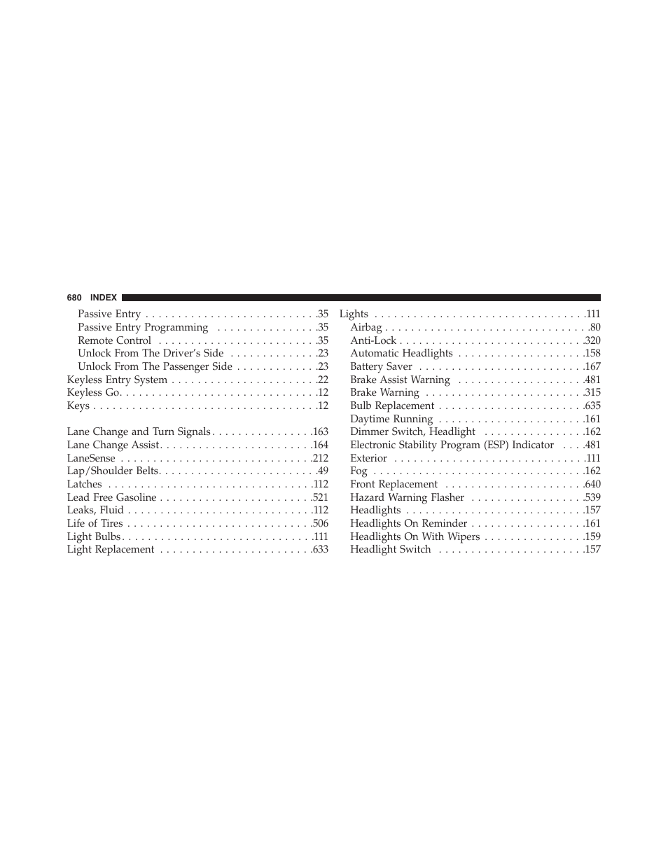 Chrysler 2015 200 - Owner Manual User Manual | Page 682 / 694