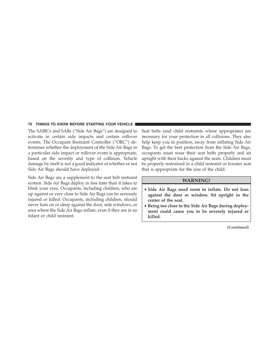 Chrysler 2015 200 - Owner Manual User Manual | Page 78 / 694