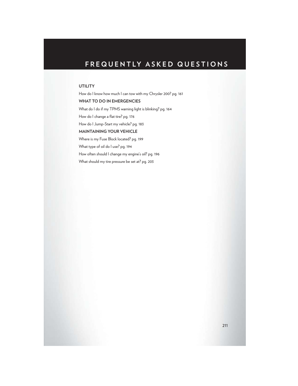 Chrysler 2015 200 - User Guide User Manual | Page 213 / 228
