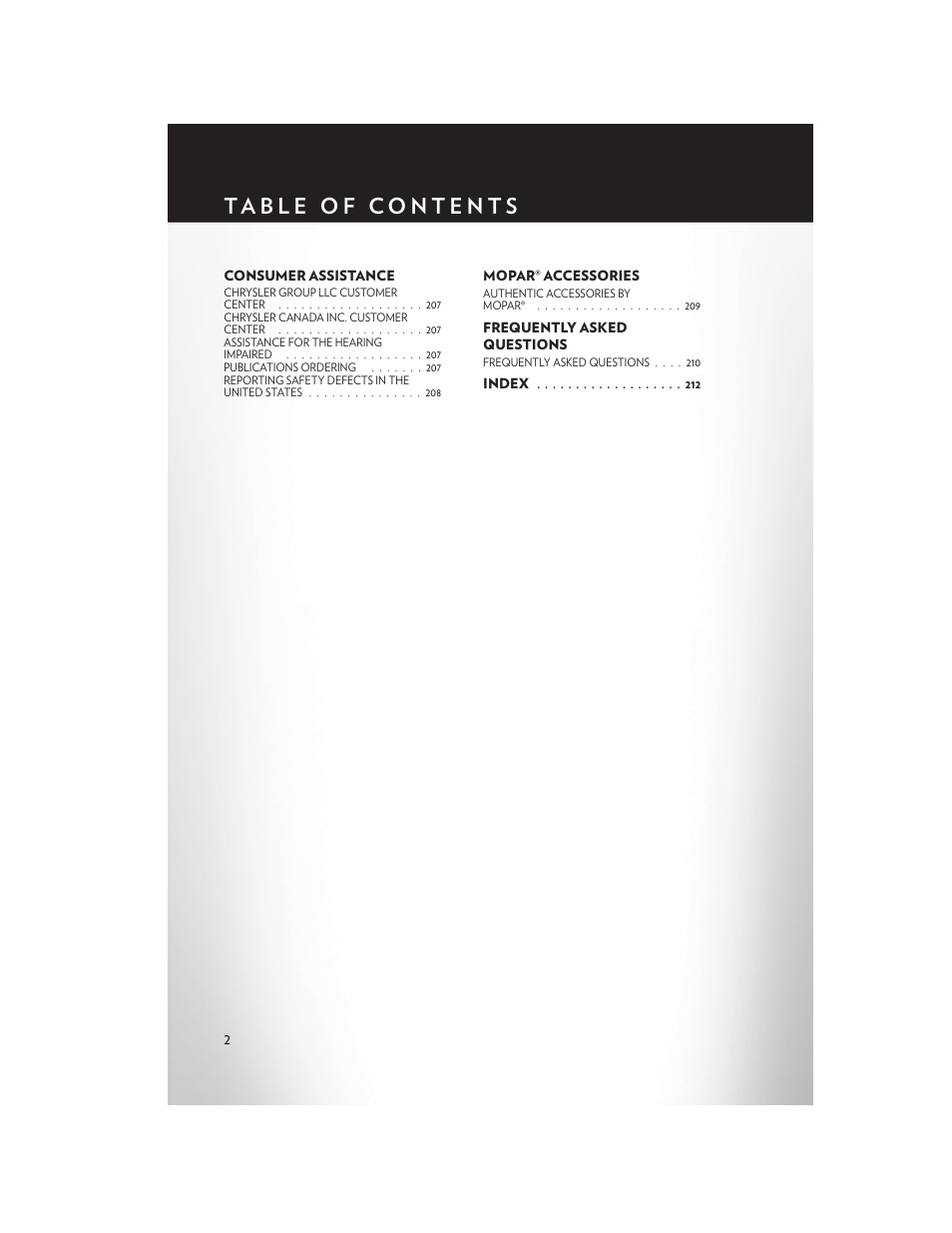 Chrysler 2015 200 - User Guide User Manual | Page 4 / 228