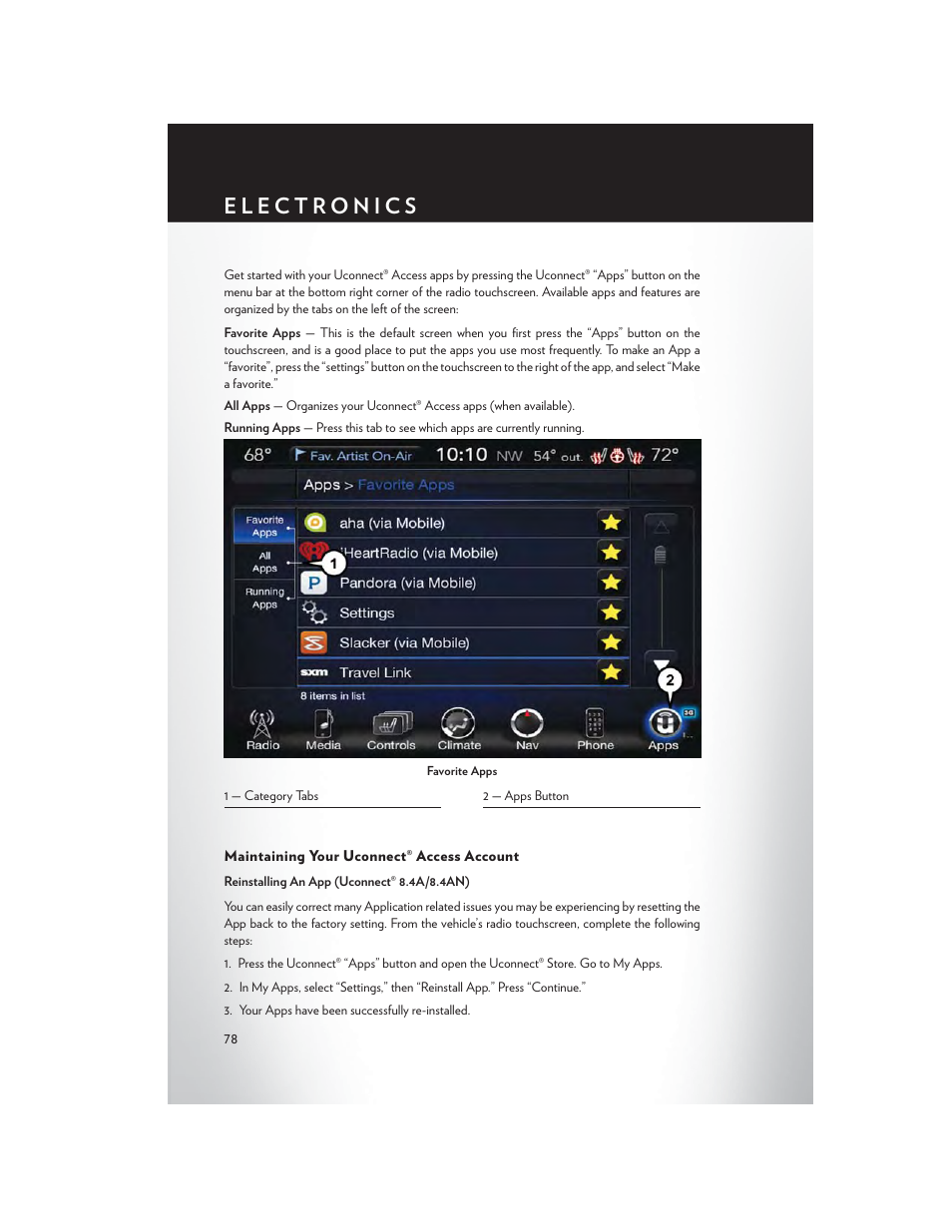 Maintaining your uconnect® access account | Chrysler 2015 200 - User Guide User Manual | Page 80 / 228
