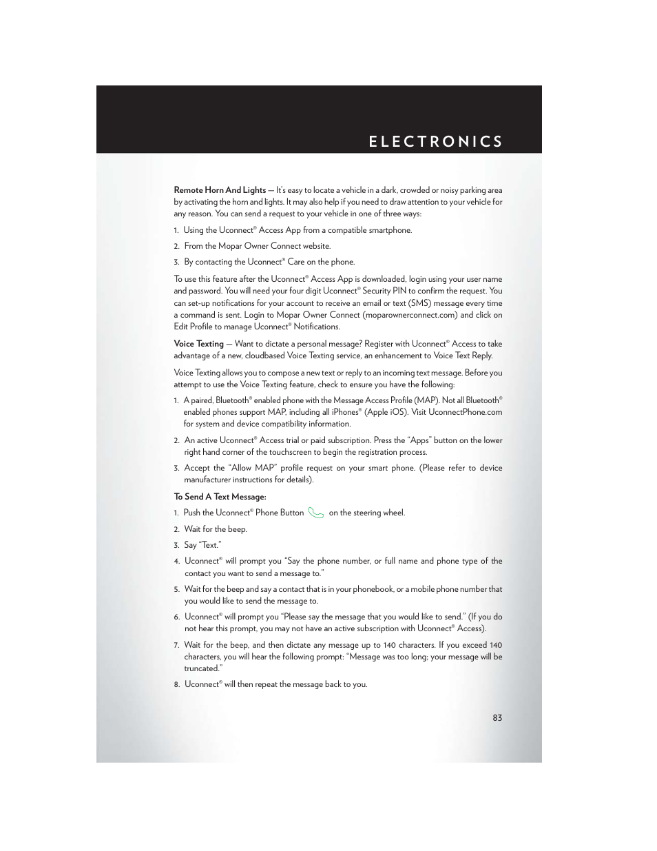 Chrysler 2015 200 - User Guide User Manual | Page 85 / 228