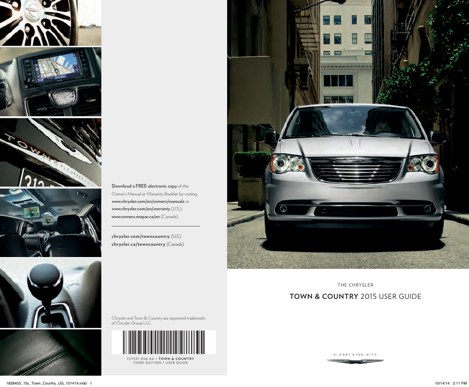 Chrysler 2015 Country - User Guide User Manual | 140 pages