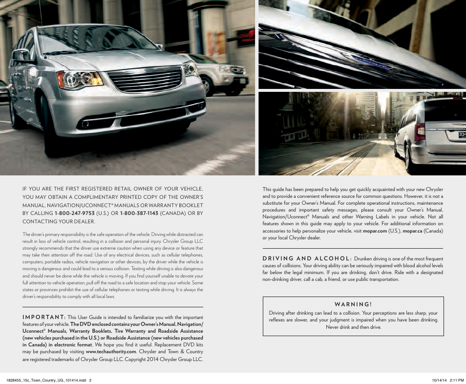 Chrysler 2015 Country - User Guide User Manual | Page 139 / 140