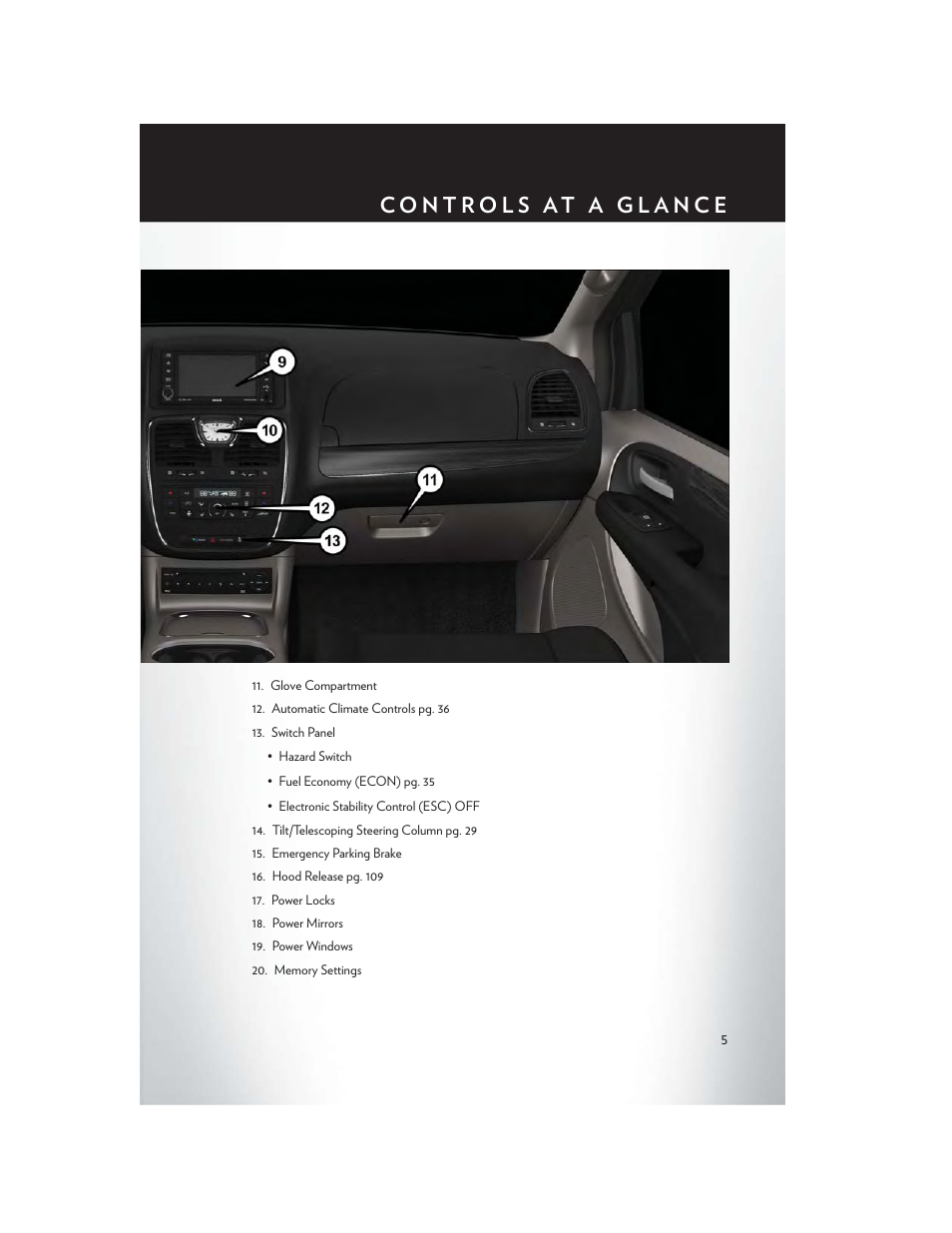 Chrysler 2015 Country - User Guide User Manual | Page 7 / 140