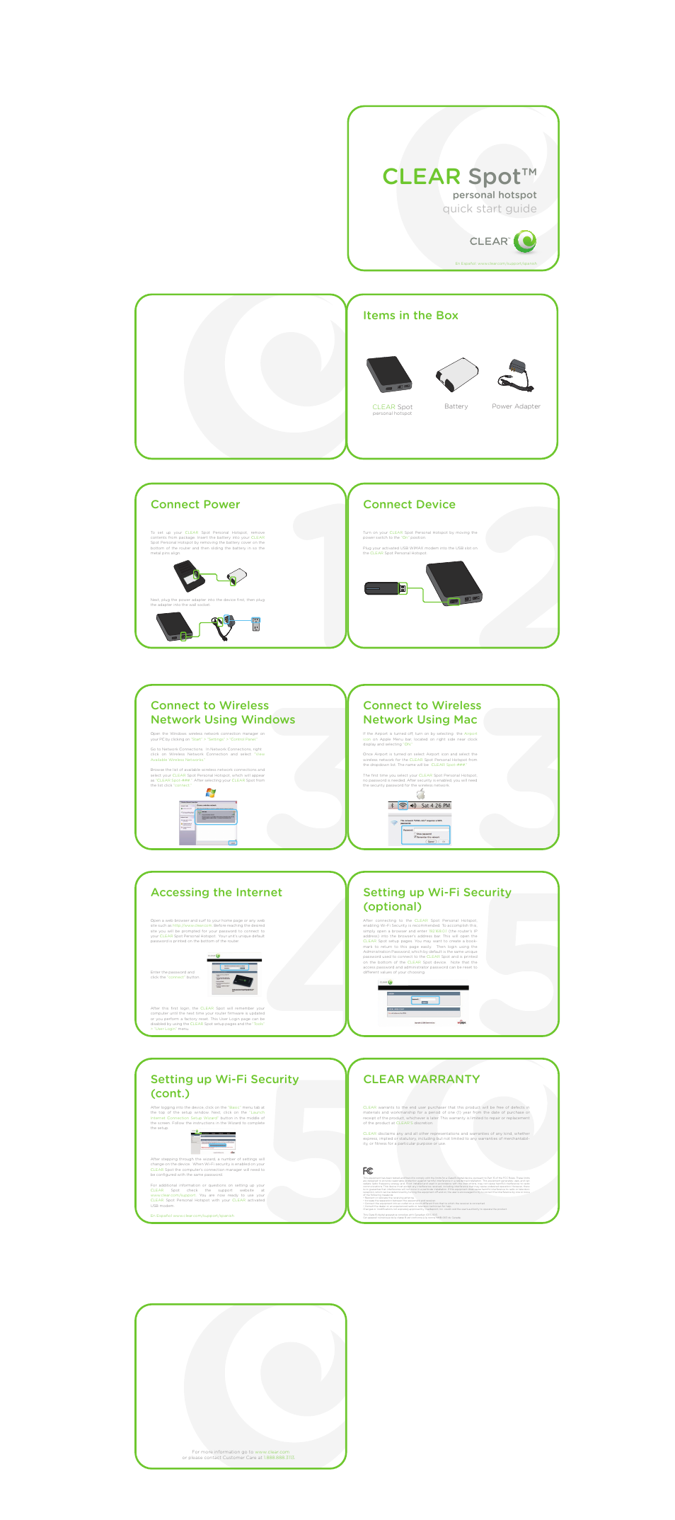 CLEAR Spot User Manual | 1 page