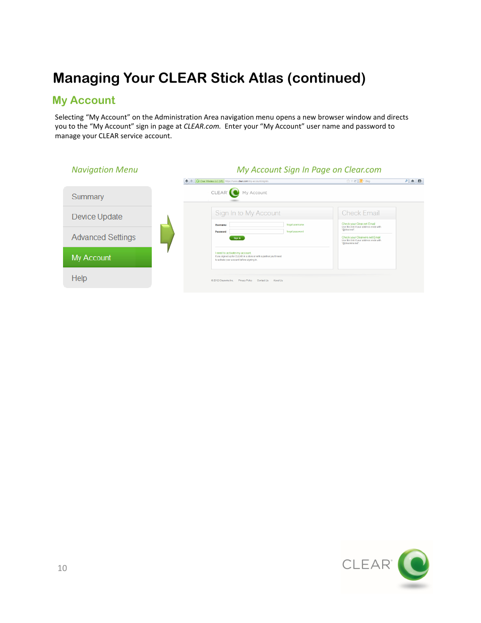 Managing your clear stick atlas (continued) | CLEAR Stick Atlas User Manual | Page 10 / 19