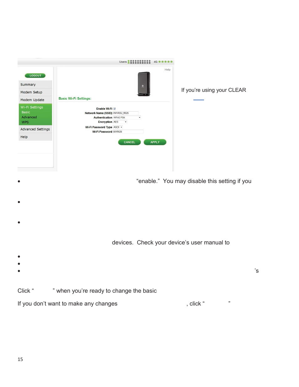 Manage your clear hub express (continued) | CLEAR Hub Express Users Guide User Manual | Page 16 / 31