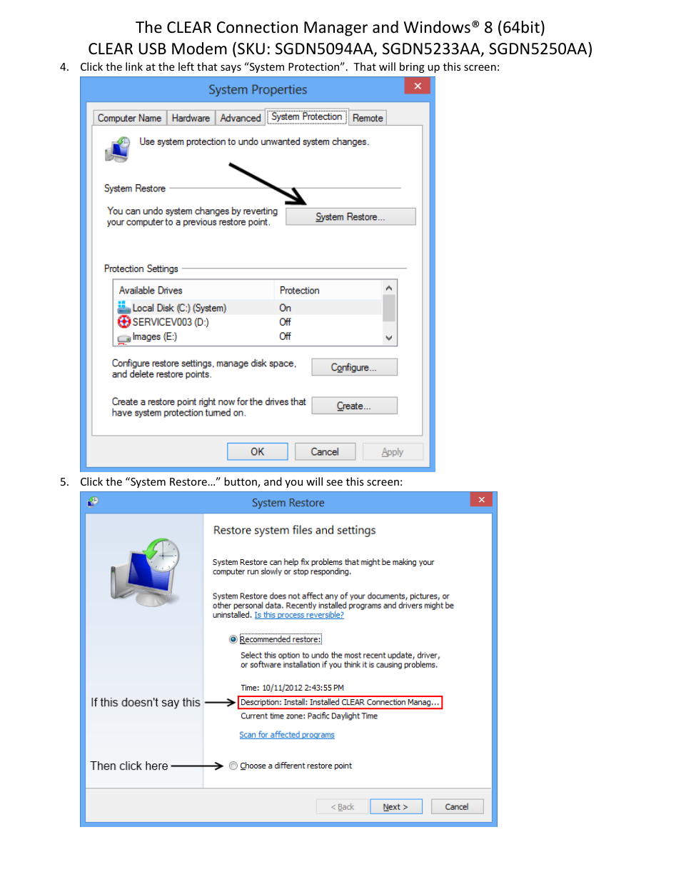 CLEAR USB Modem User Manual | Page 4 / 6