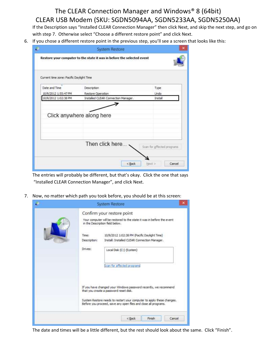 CLEAR USB Modem User Manual | Page 5 / 6