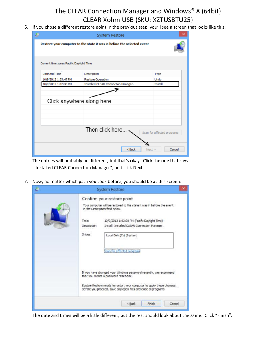 CLEAR Xohm USB User Manual | Page 5 / 6