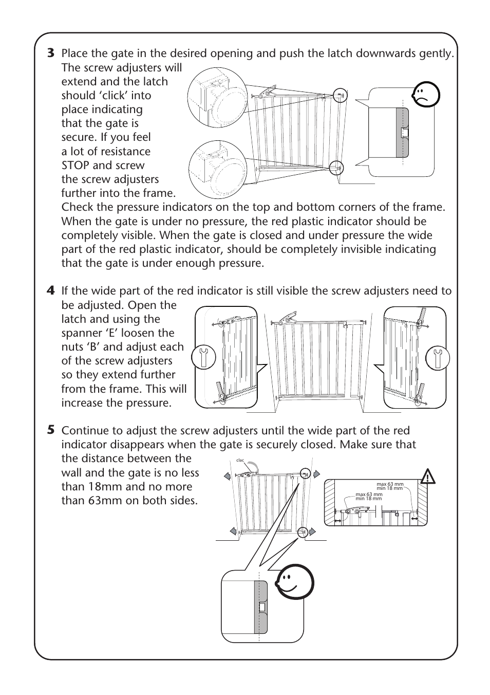 Clippasafe 120 Pressure Fit Gate User Manual | Page 4 / 8
