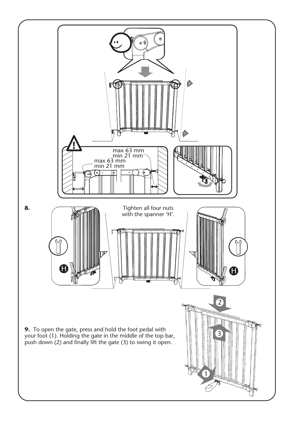 Clippasafe 118/1 Extendable, Dual Fix Push to Lock Gate User Manual | Page 11 / 12