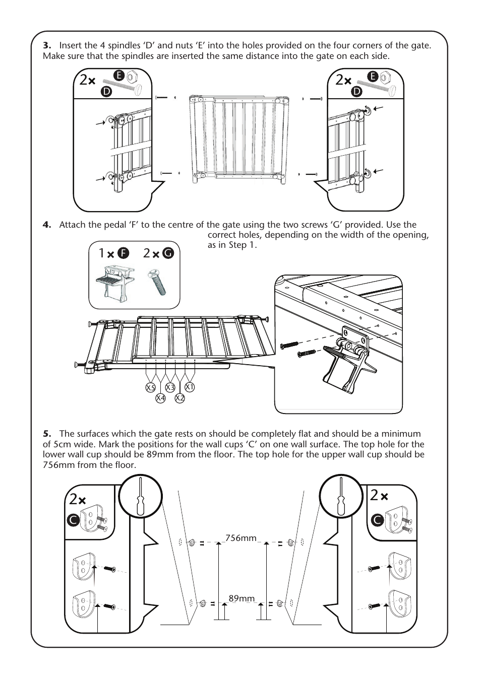 Clippasafe 118/1 Extendable, Dual Fix Push to Lock Gate User Manual | Page 4 / 12