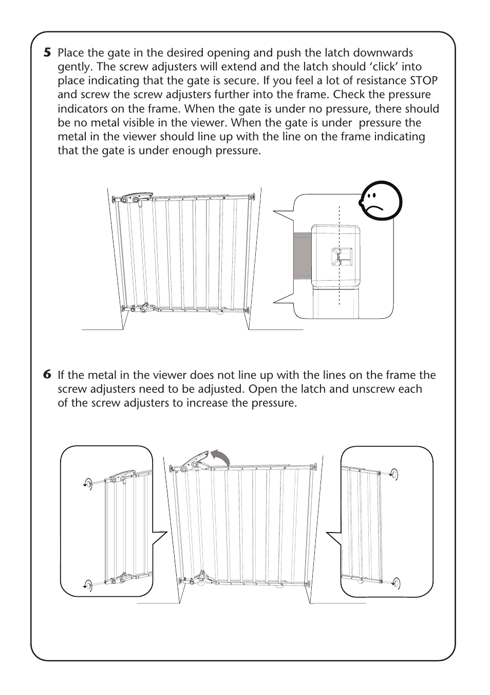 Clippasafe 114 Deluxe Extendable, Dual Fix, No-Trip Gate User Manual | Page 5 / 12