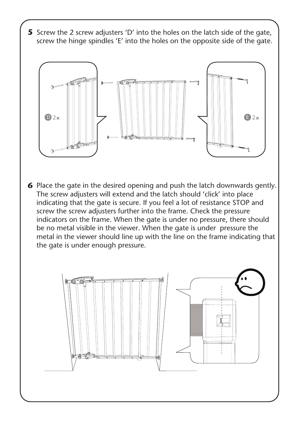 Clippasafe 114 Deluxe Extendable, Dual Fix, No-Trip Gate User Manual | Page 9 / 12