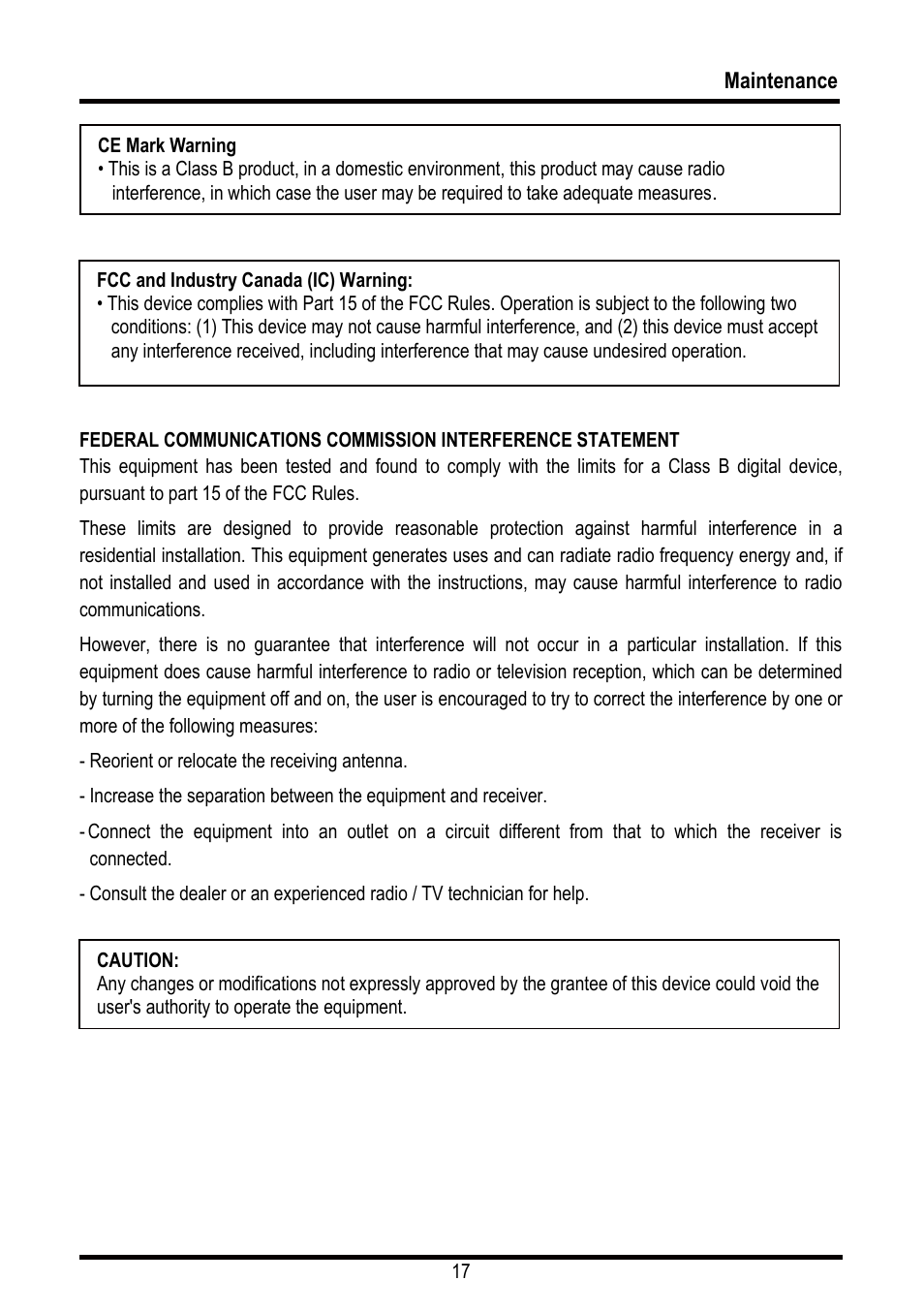 Maintenance | COMEUP Automotive Winch (Ver:00) User Manual | Page 18 / 22