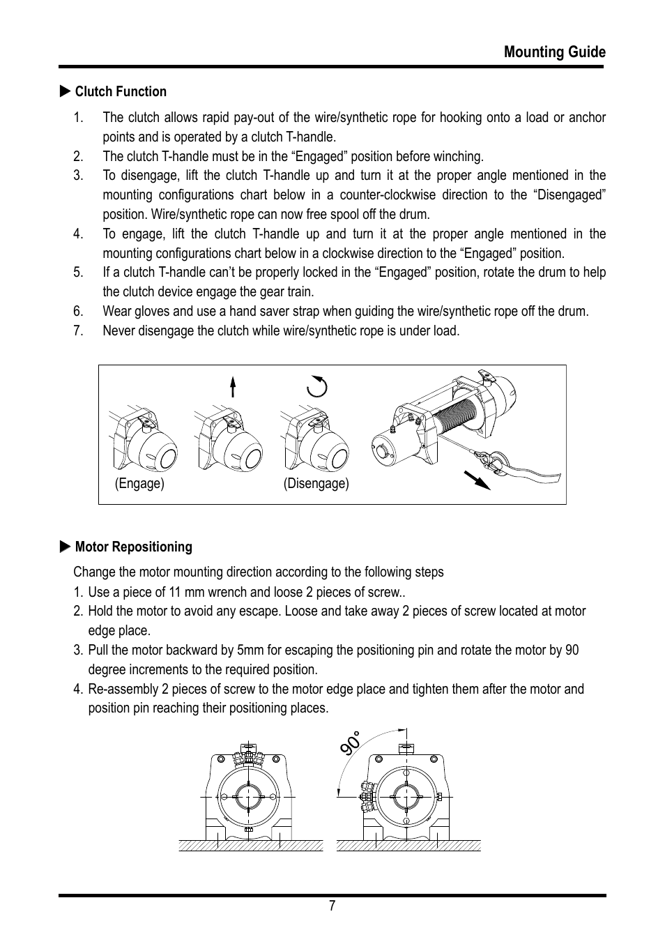 Mounting guide | COMEUP Automotive Winch (Ver:00) User Manual | Page 8 / 108