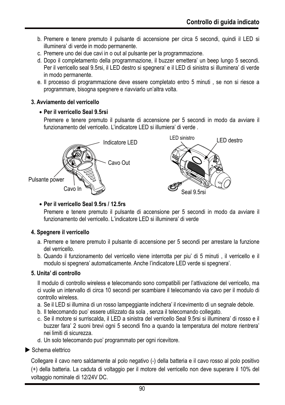 Controllo di guida indicato | COMEUP Automotive Winch (Ver:00) User Manual | Page 91 / 108