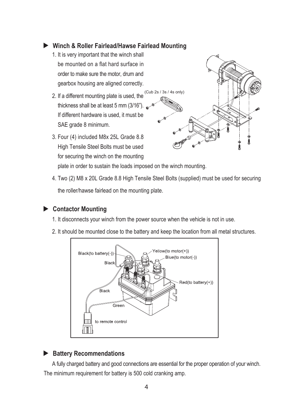 COMEUP ATV/UTV Winch (Ver:04) User Manual | Page 6 / 12