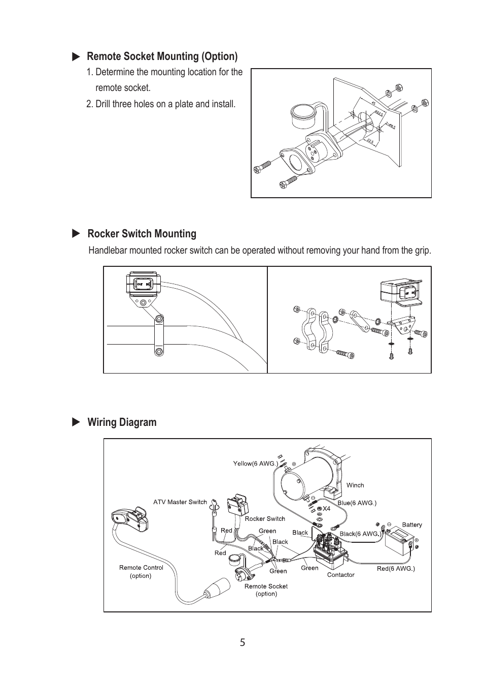 COMEUP ATV/UTV Winch (Ver:04) User Manual | Page 7 / 12