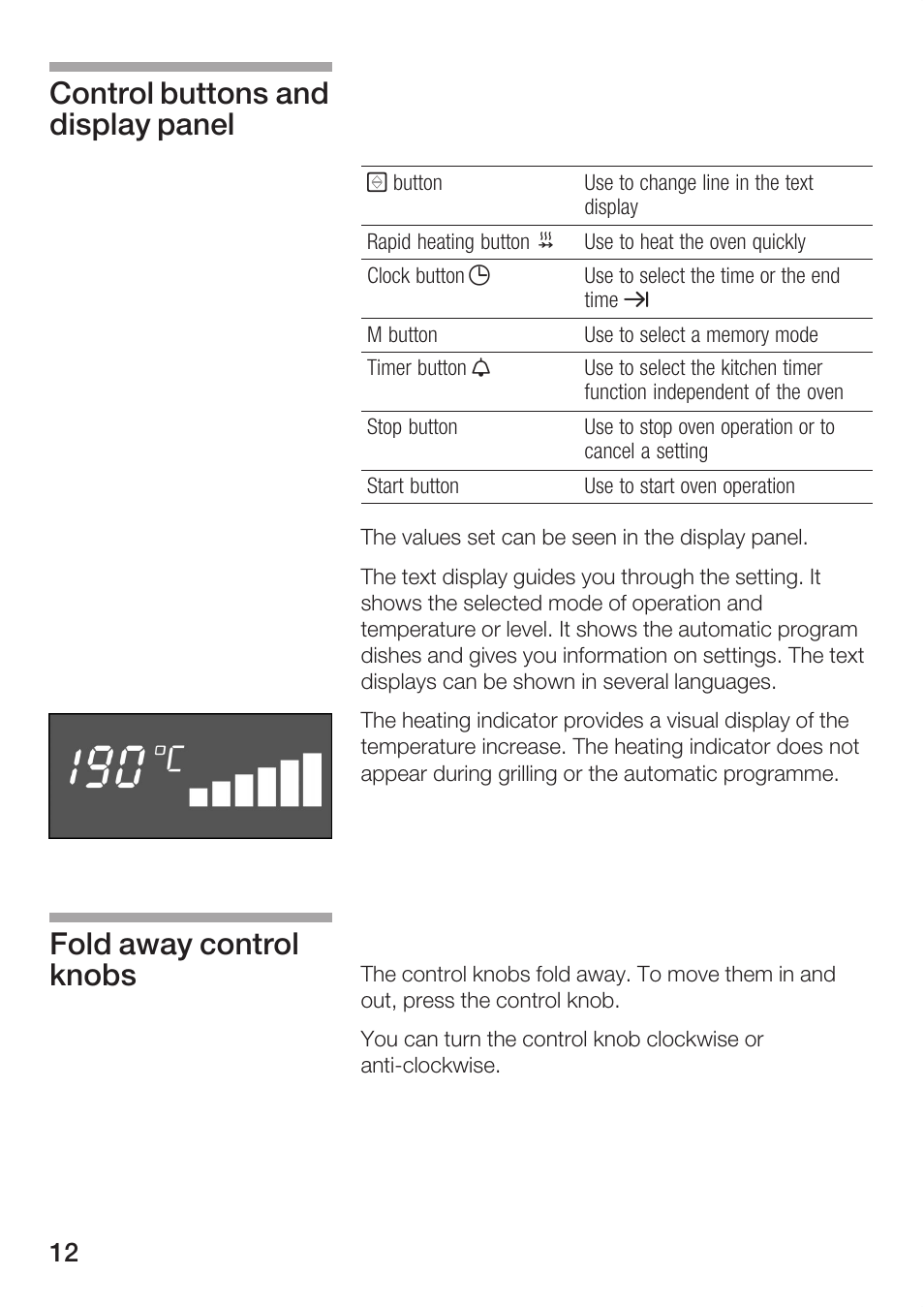 Bosch HBC86K7.0 User Manual | Page 12 / 84