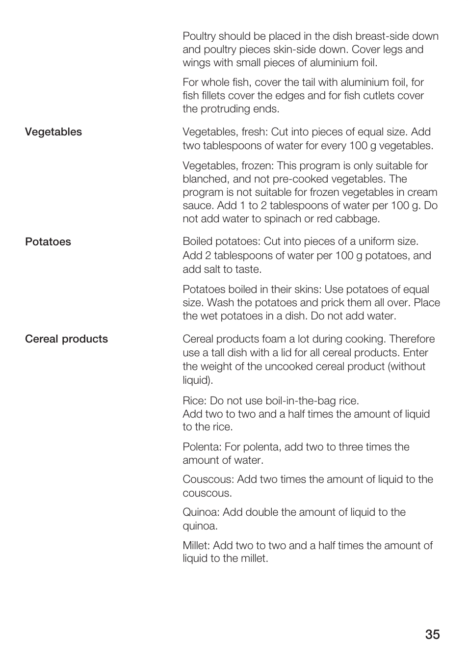 Bosch HBC86K7.0 User Manual | Page 35 / 84