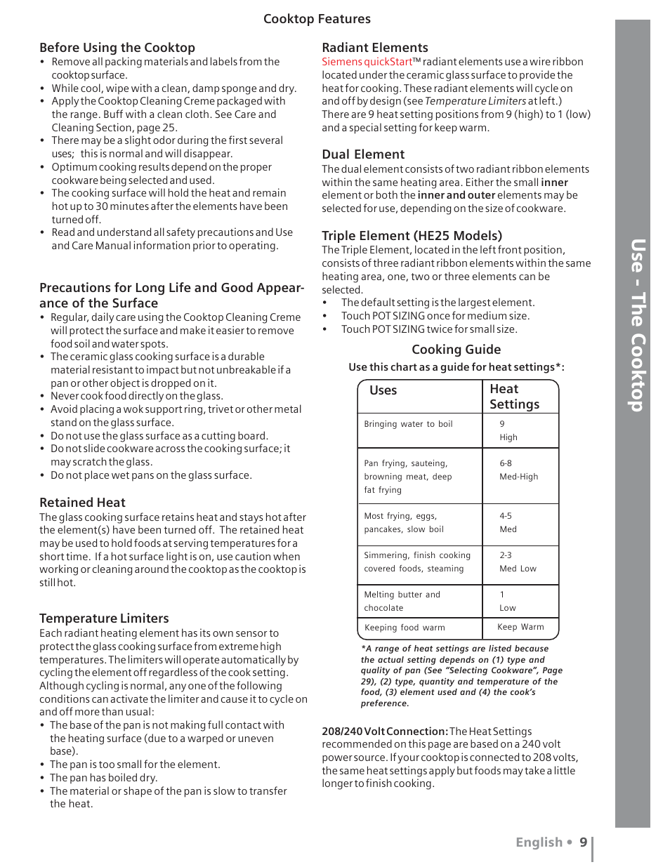 Siemens HE2415C User Manual | Page 13 / 110