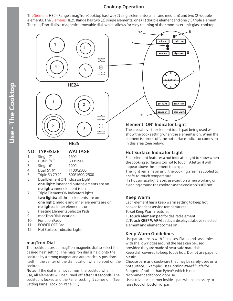 Siemens HE2415C User Manual | Page 14 / 110