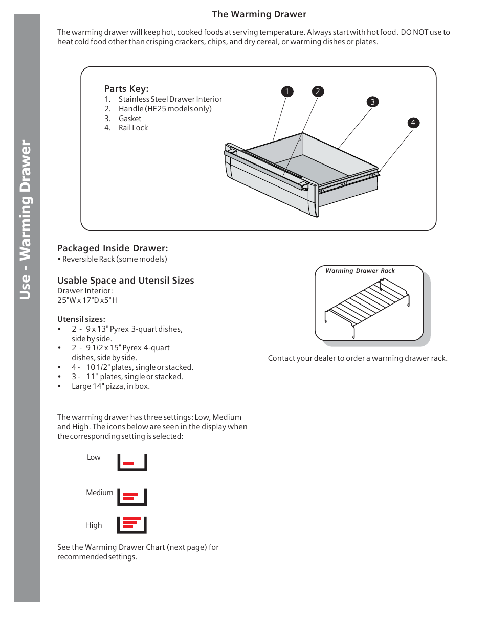 Warming drawer | Siemens HE2415C User Manual | Page 26 / 110