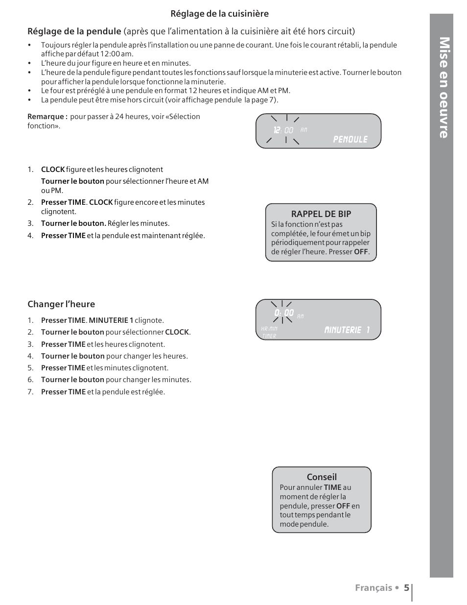 Mise en oeuvre aide | Siemens HE2415C User Manual | Page 45 / 110