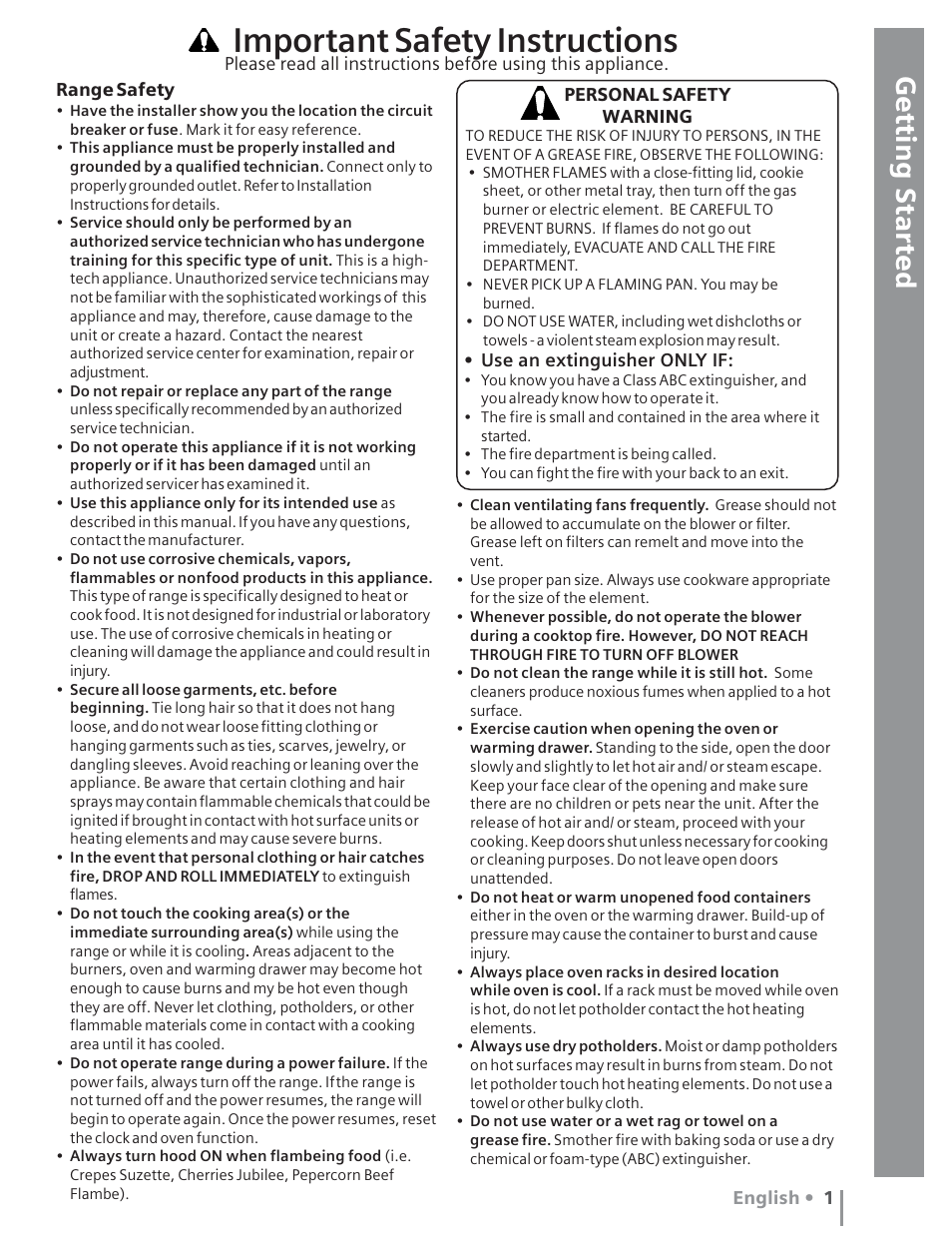 Important safety instructions | Siemens HE2415C User Manual | Page 5 / 110