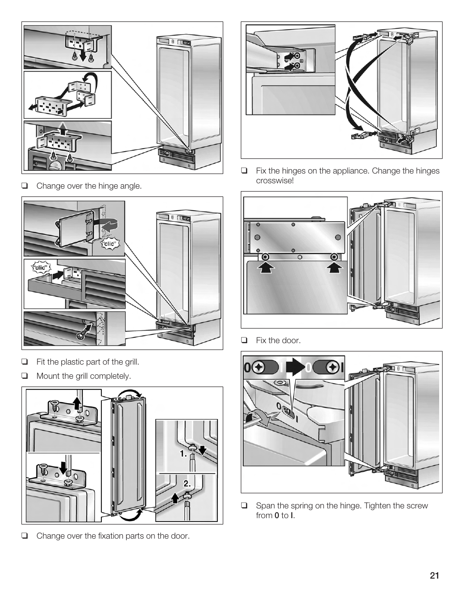 Bosch Single Door User Manual | Page 21 / 124