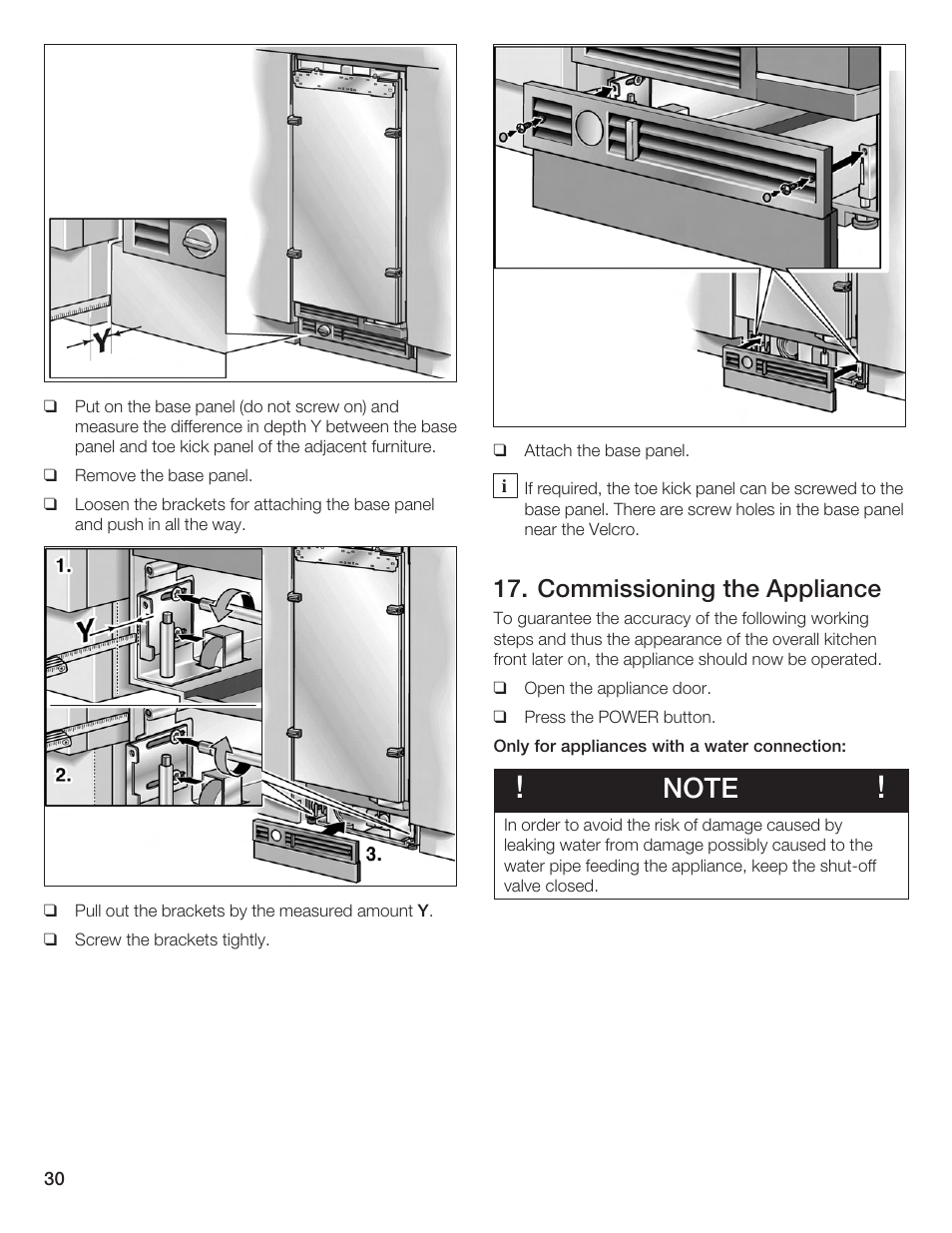 Commissioning the appliance | Bosch Single Door User Manual | Page 30 / 124