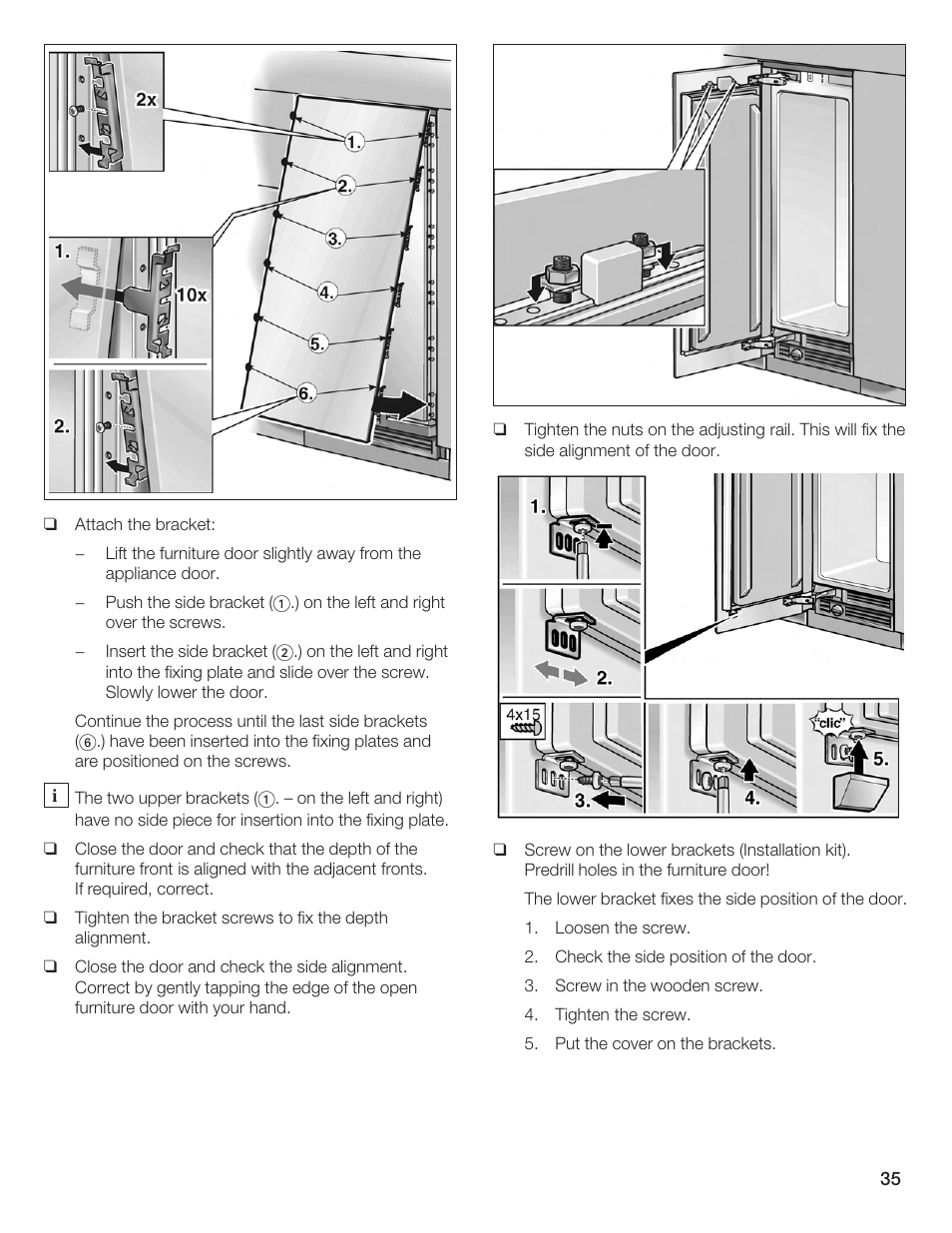 Bosch Single Door User Manual | Page 35 / 124