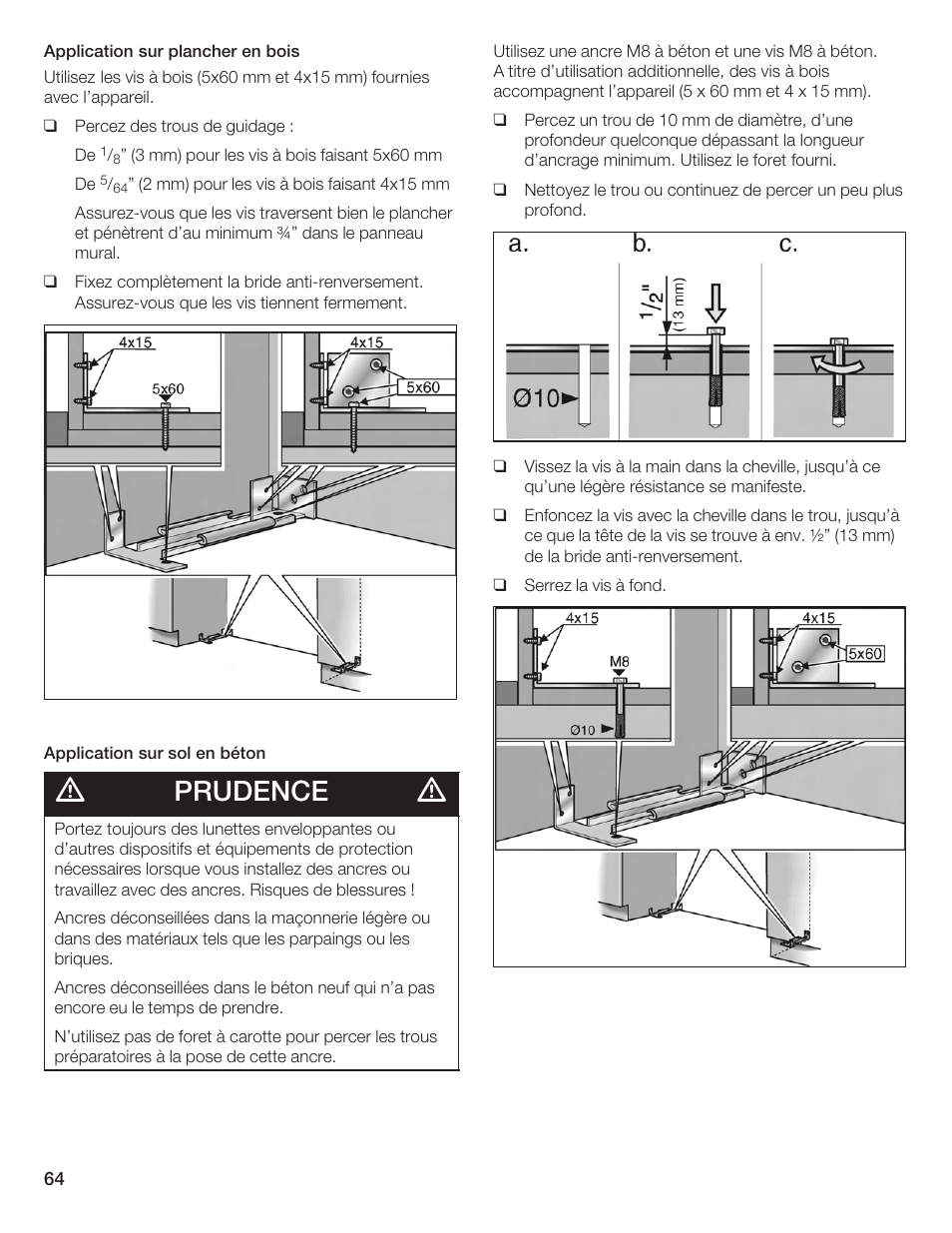 Prudence | Bosch Single Door User Manual | Page 64 / 124