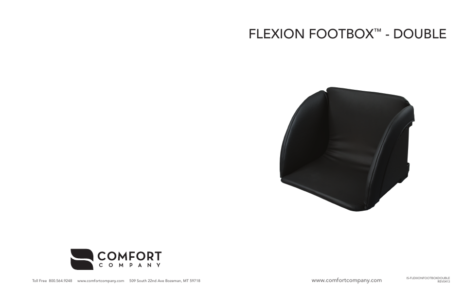 Comfort Company Flexion Footbox Double User Manual | 2 pages