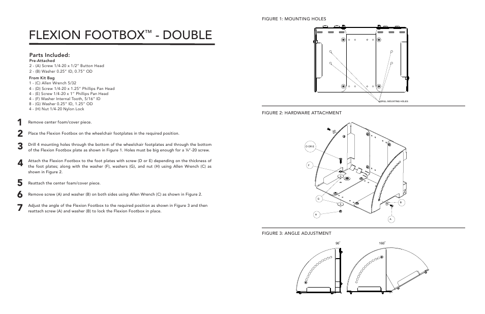 Flexion footbox, Double | Comfort Company Flexion Footbox Double User Manual | Page 2 / 2