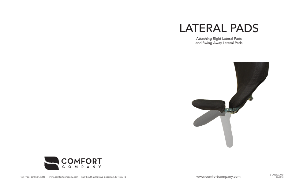 Comfort Company Lateral Pad User Manual | 2 pages